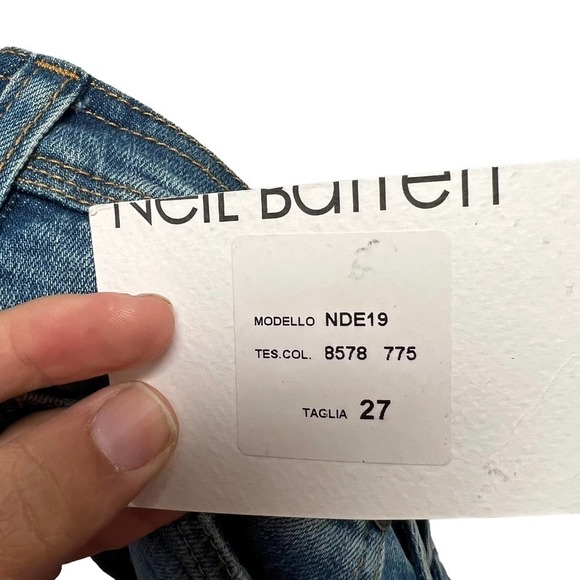 Neil Barrett Flare Blue Jeans‎ Low Rise Size 27 - Picture 5 of 10